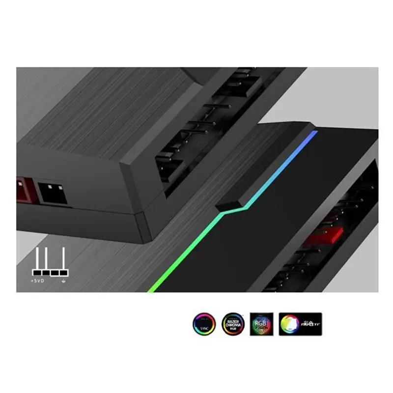 A76I-MH-10ARGB Controller Dual 10-Bit Wireless Controller Can Synchronize PWM Temperature Control With Shenguang Ten-Port Hub