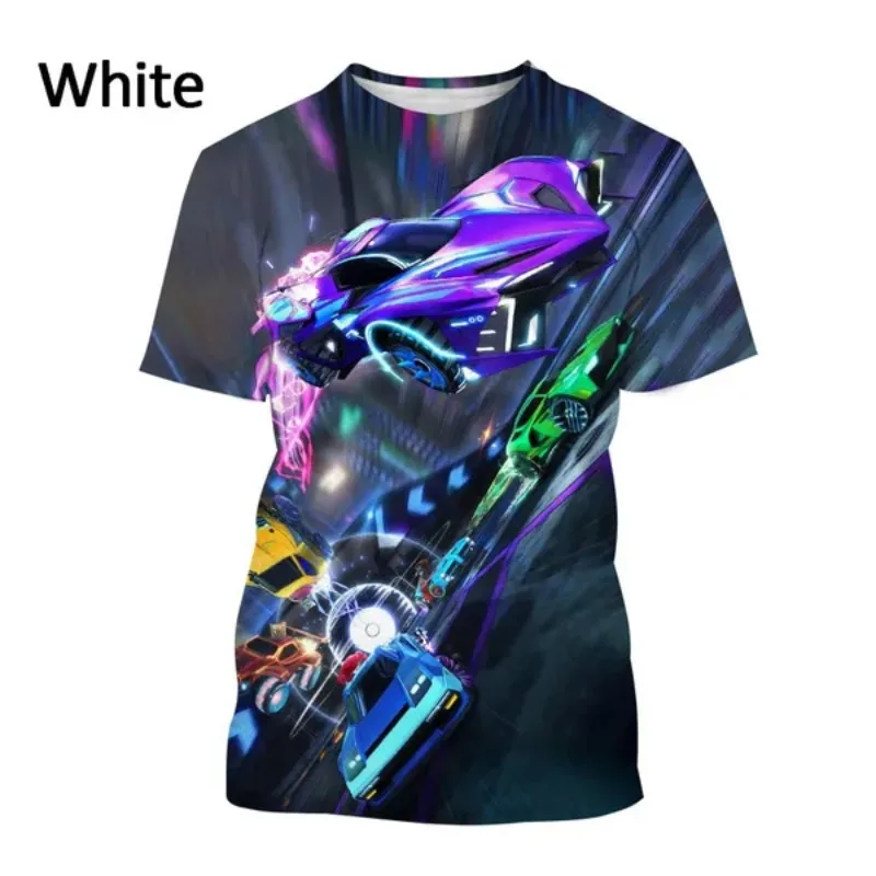 Game Rocket 3D Printed Oversized T-shirt Fashion Cool Casual Personality Street Art Short Sleeve Cosplay Men's Clothing League