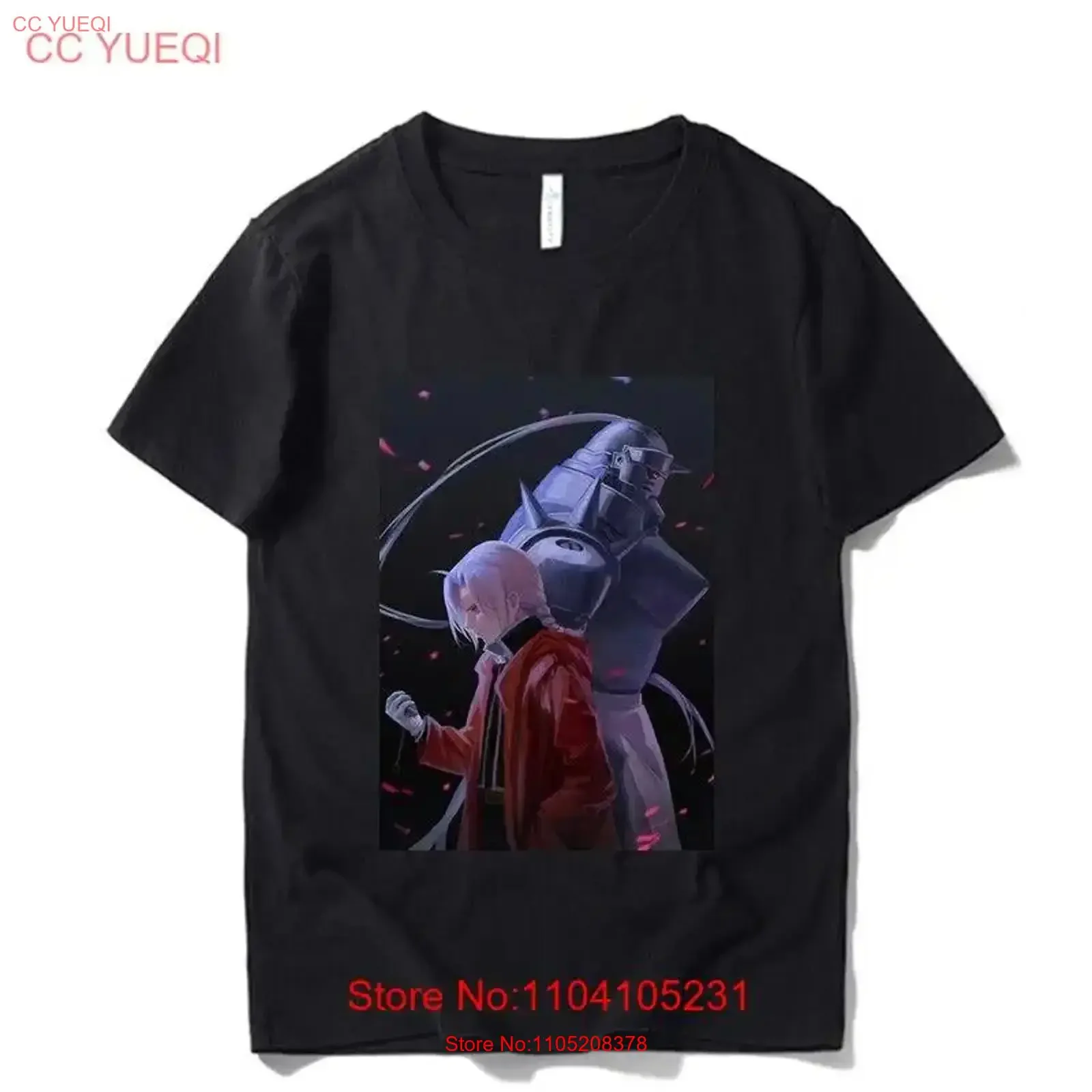 

Футболка Fullmetal Alchemist Elric Brothers Edward 100, хлопковая винтажная стираная дышащая мужская стильная эластичная уличная одежда