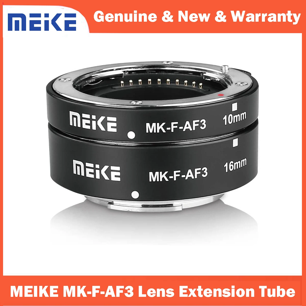 MEIKE MK-F-AF3 Auto Fucus Macro Extension Tube for Fujifilm Mirrorless Camera X-T1 X-T2 X-Pro1 X-Pro2 X-T10 X-A1 X-E1 X-E2 X-E3