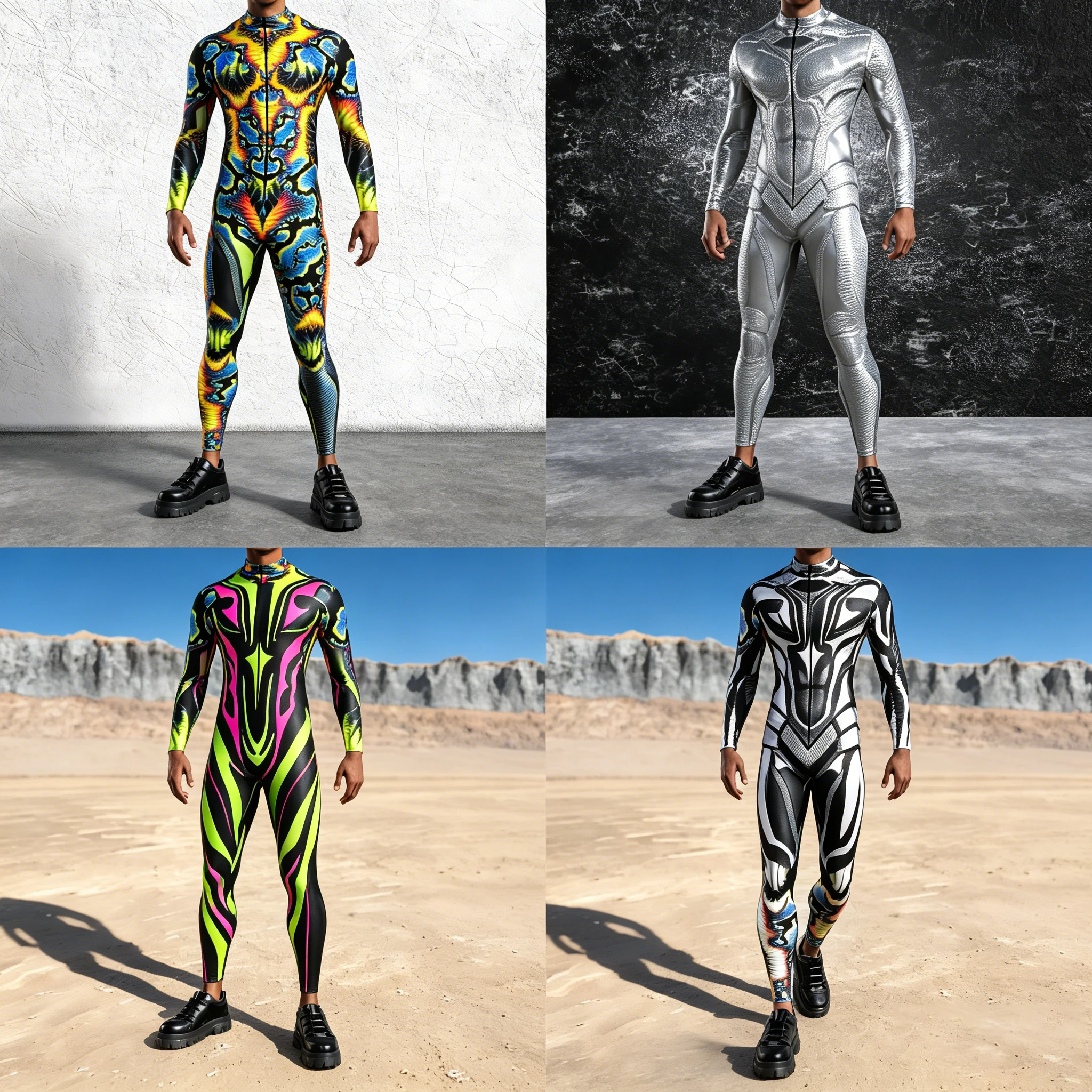 

Digital 3D Art Print Cosplay Jumpsuit Burning Man Festival Costume Halloween Party Perfermence Zentai Suit Men Bodysuit