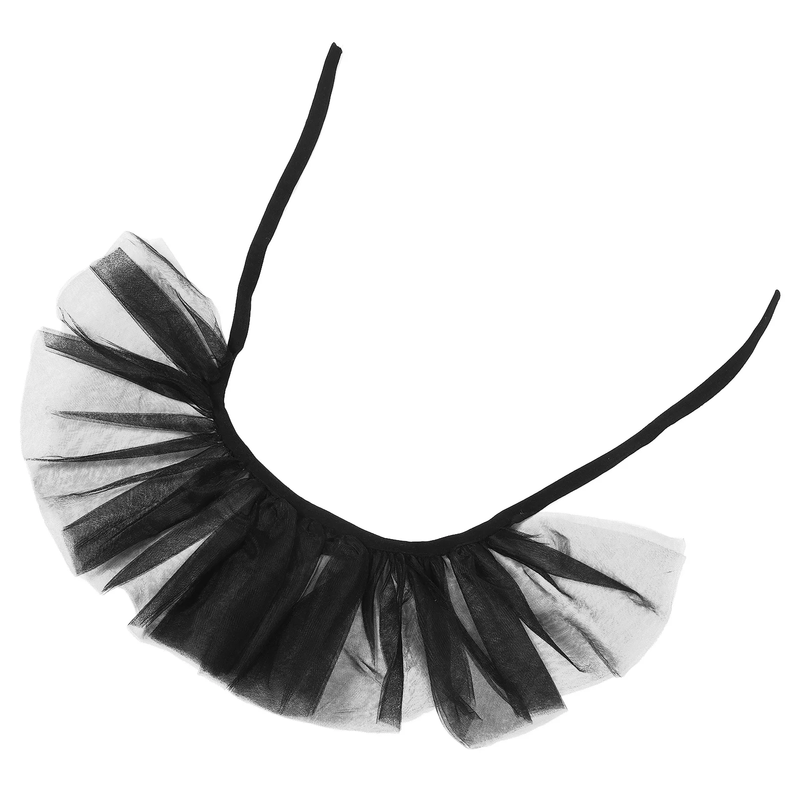 

Elegant Ruffle Choker Collar for Women Vintage Tulle Fake Neckpiece Decorative Shawl Victorian Renaissance Costume Accessory