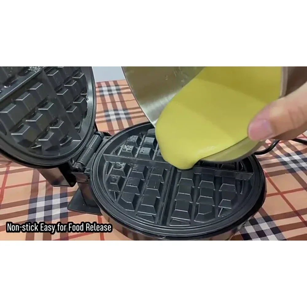 Европейская элитная вафельница с регулируемым контролем температуры, антипригарным подносом и сенсорной ручкой, домашняя кухонная машина для приготовления завтрака