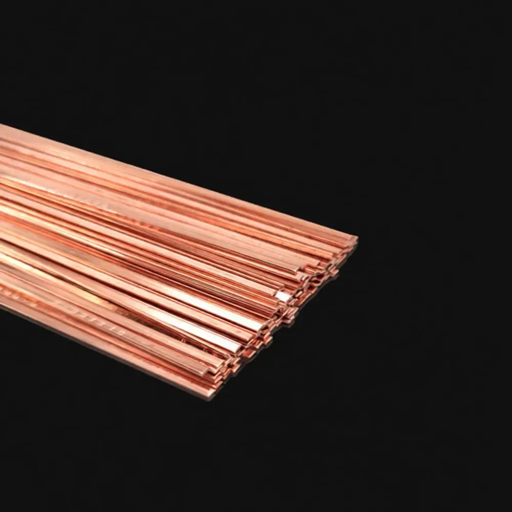 BCu93P Silver Phosphor Copper Brazing Rod For Fridge Cooling System Pipe Welding Welding Consumables Flat Round Soldering Filler