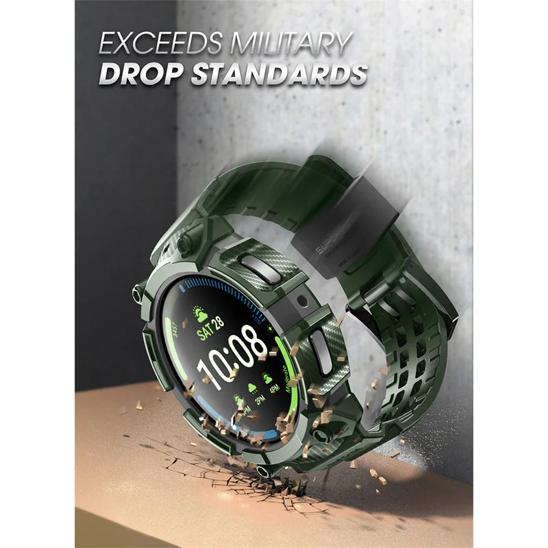 SUPCASE do Samsung Galaxy Watch 5 Pro Case 45mm (2022) UB Pro wytrzymały futerał ochronny z paskiem do zegarka Galaxy 5 Pro