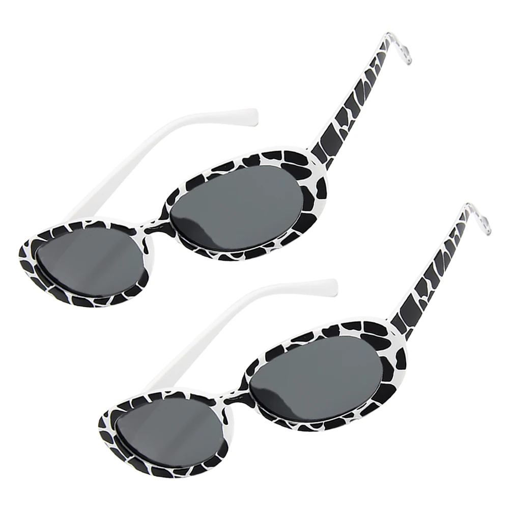 

2pcs Sunglasses Women Kids Fashion UV400 Protection Lightweight Durable Driving Gift Trendy Prop Eyewear