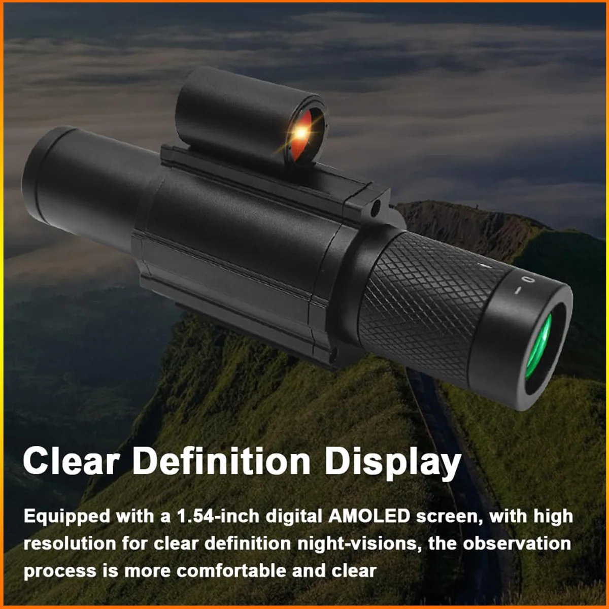 FANDAO Tactical Portable Monocular Night-Visions Sight Device Day Night Use Telescopes for Fishing Boating Wildlife hunting