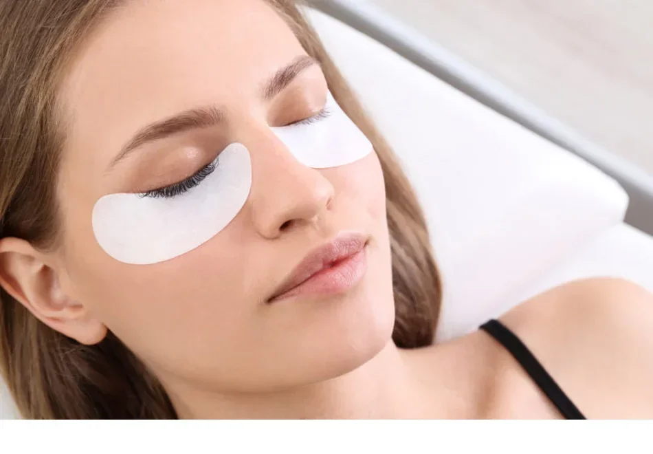50/100 Paar Wimpern für Wimpernverlängerungen, Augenpads, Einweg-Patches unter den Wimpern, fusselfreie Aufkleber, Make-up-Wraps – Detail 1