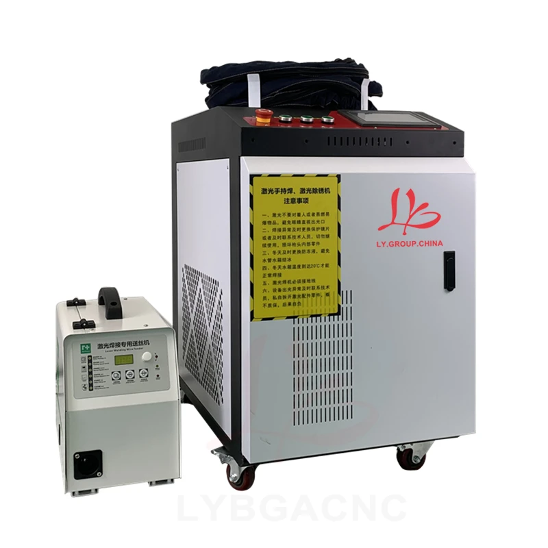 

LYBGACNC Handheld 5 in 1 Fiber Laser Welding Head Laser Welding Cleaning Cutting Machine 1500W 2000W 3000W for Metal Oxides