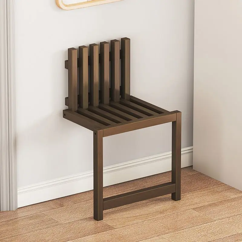 

Folding shoe changing stool wall-mounted shoe-wearing household invisible narrow wall-mounted stool entrance folding chair