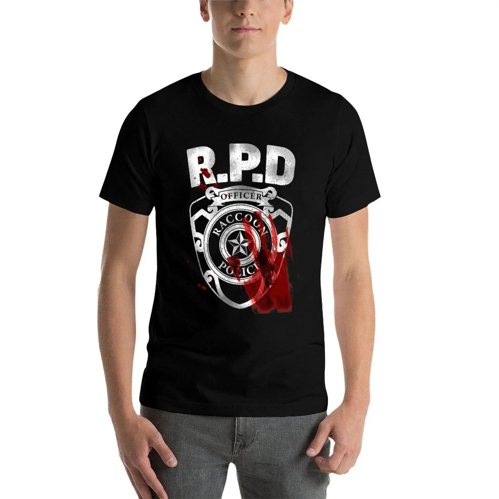 Raccoon City PD T-Shirt t shirt custom print t shirt man designer T-Shirt