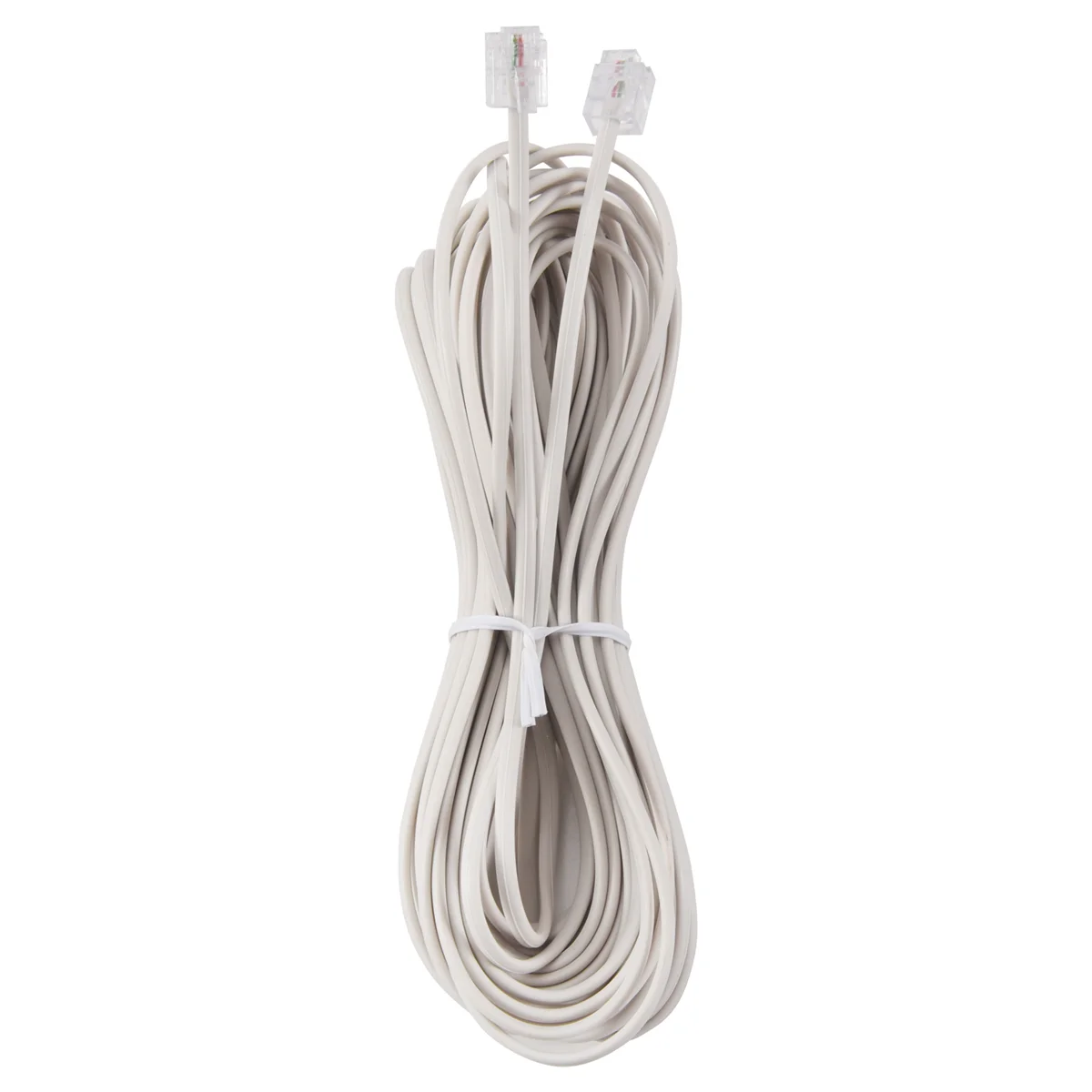 1pcs 10m RJ11 Telephone Connector Extension Cable White