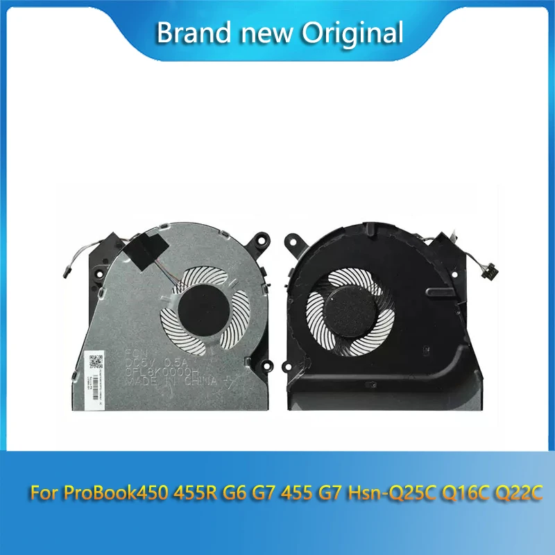 Brand New GPU CPU Cooling Fan For HP ProBook450 455R G6 G7 455 G7 Hsn-Q25C Q16C Q22C