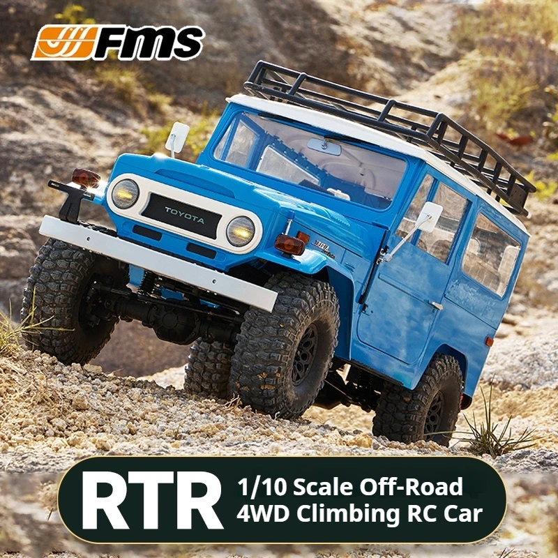 FMS 1/10 Toyota FJ40 RS Versie RC Afstandsbediening Simulatie Elektrisch Model Vierwielaandrijving Off-Road Land Klimmen auto Speelgoed