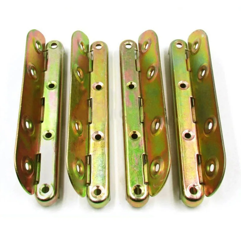 Invisible Copper Plated Bed Connector Hardware Accessories Mother-and-Child Hinge Fixed Pivot for Bed Frame Hardware