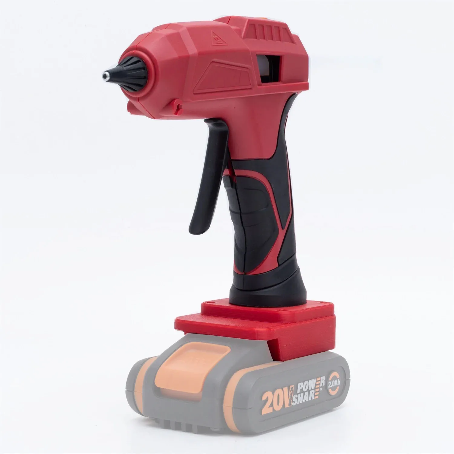 60W Cordless Hot Melt Glue Gun For Worx 20V 4PIN Battery Cordless Glue Gun 11mm 10 X Transparent Glue Sticks Included)
