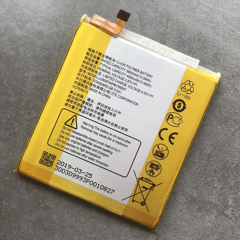 Original Li3939T44P8h756547 4000mAh Battery For ZTE A2019 Pro AXON 9 Pro A2020 A2020N2 Axon 10 Pro 5G Axon 11 SE 9000N V2020 5G