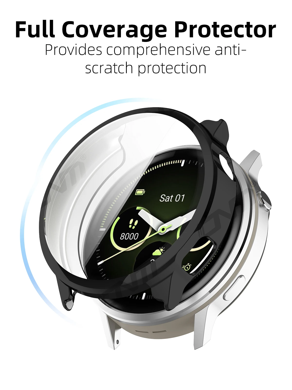 Hülle für Garmin Venu 4 41 mm 45 mm Displayschutzfolie, weiches TPU, rundum schützende Stoßstangenabdeckung für Garmin Venu4-Zubehör – Detail 4
