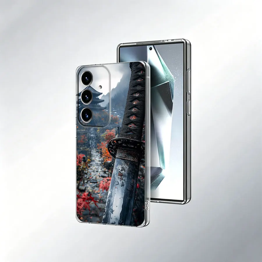 Tang Dao Warrior Sword Phone Case for Samsung A57 A56 A55 A54 A17 A16 A15 A14 A37 A36 A35 A34 A27 A26 A25 A24 A07 A06 A05S A04S view 3