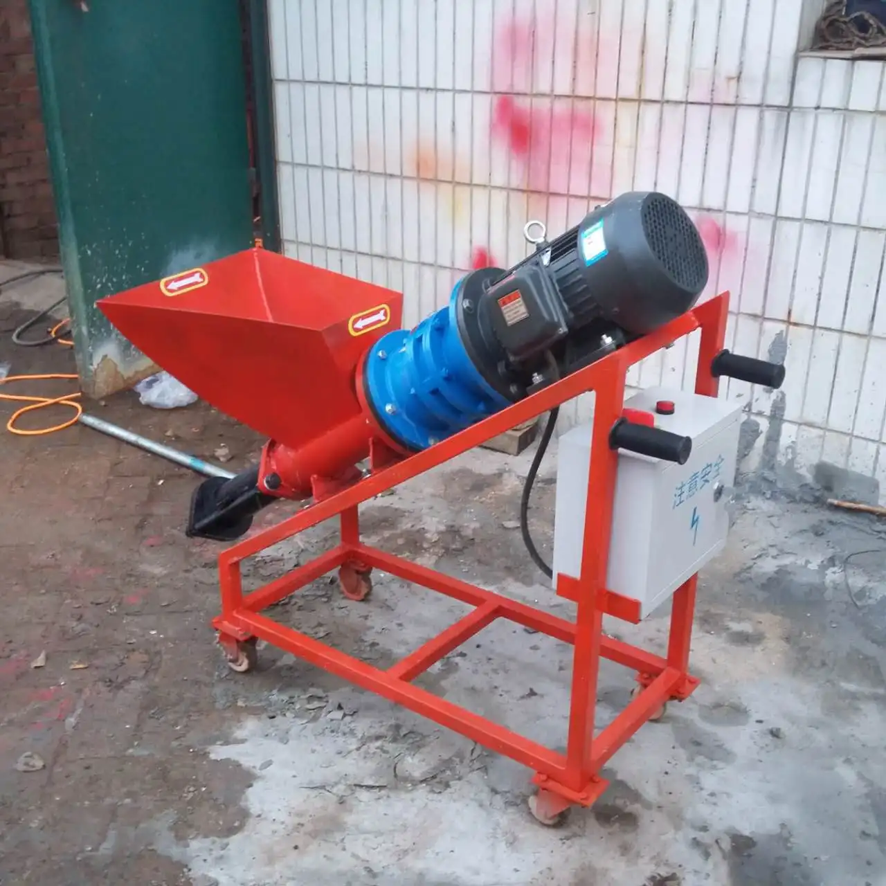 

Factory Direct Smooth Operation 220V Single Tube Wall Cement Mortar Putty Spraying Machine for Rendering