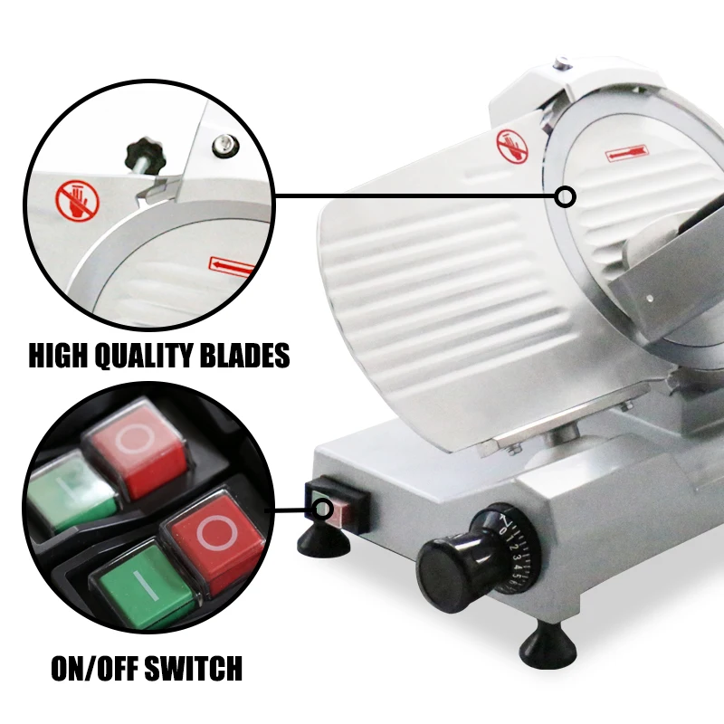 Commercial Electric 300ES-12 12Inch 320W Semi-Automatic Frozen Meat Slicer Electric Food Cutting Machine Kitchen New Condition