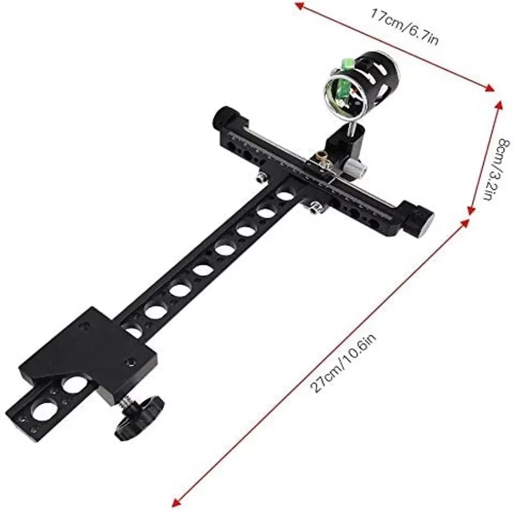 TP8510 Archery Compound Bow Single Needle Sight 4x Lens Fine-tuning For Shooting Competitive Accessory