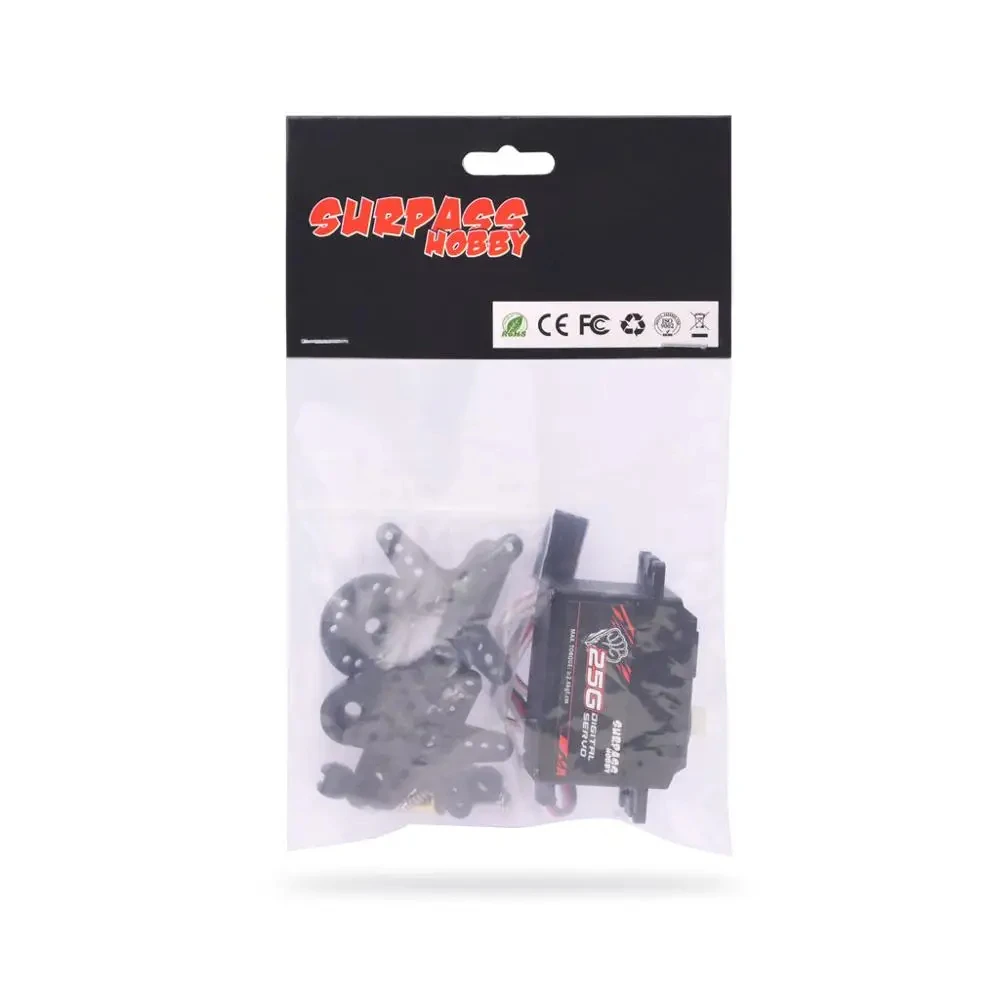 SURPASS HOBBY S0025P 25g Servo de engrenagem de plástico 2.3KG Servo digital para 1/12 RC Car Aeronave Barco RC Robô Modelo RC