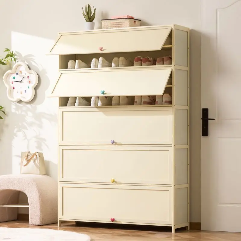 khusus. [-Bukti dan Tahan Lama] 2025 Lemari Sepatu Baru Kapasitas Besar Rak Sepatu Besar Lorong Masuk Rumah Multi-Laye