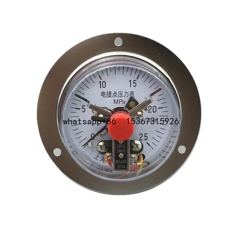 

YXC-100ZT electromagnetic auxiliary axial side electric contact pressure gauge vacuum 0-1.66MPA barometer