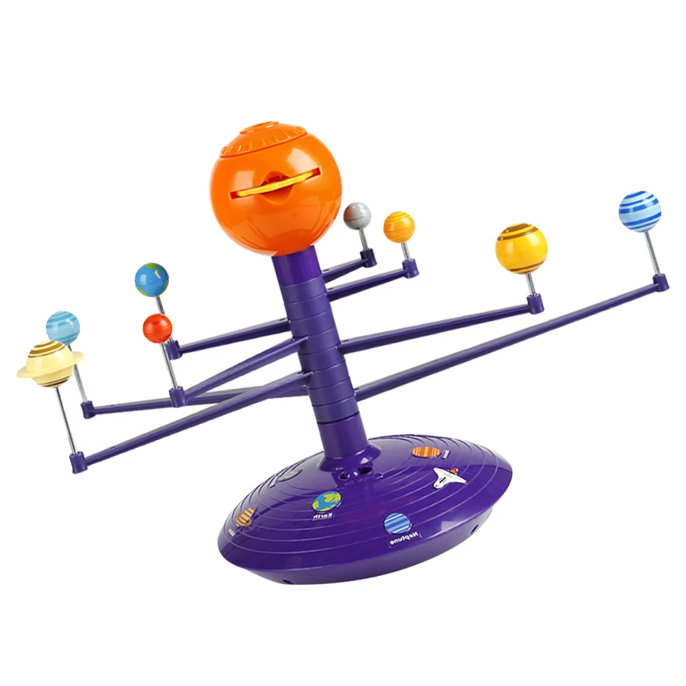 Sonnensystem Sprachprojektor Spielzeug Pädagogische Kinderspielzeug Planetarium Bausteine STEM Geschenk