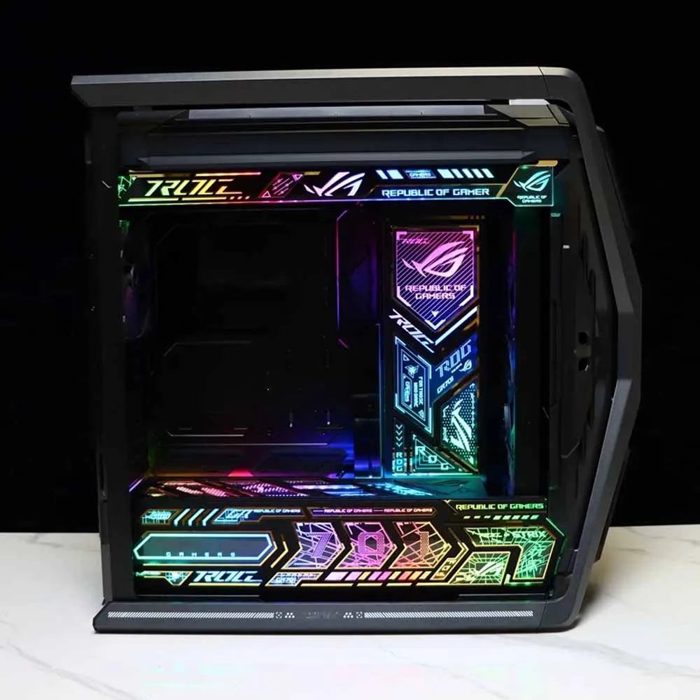 Gamers Decorative ARGB Lighting Panels Kit For Asus ROG HYPERION GR701 Chassis AURA SYNC,Suede Stickers PC Accessoreis