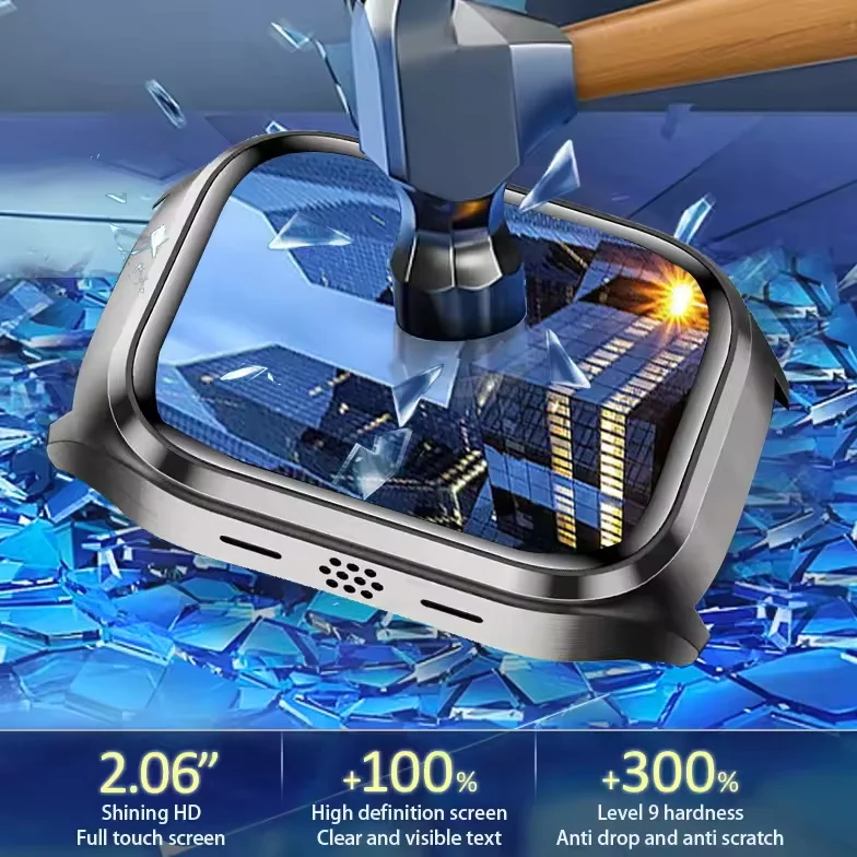 NUOVO Vetro Zaffiro AMOLED Acido Urico Astuto Della Vigilanza Degli Uomini ECG Ossigeno Nel Sangue Lipidi nel Sangue BP Pompa di Aria Sport Salute Track Astuto Della Vigilanza NFC