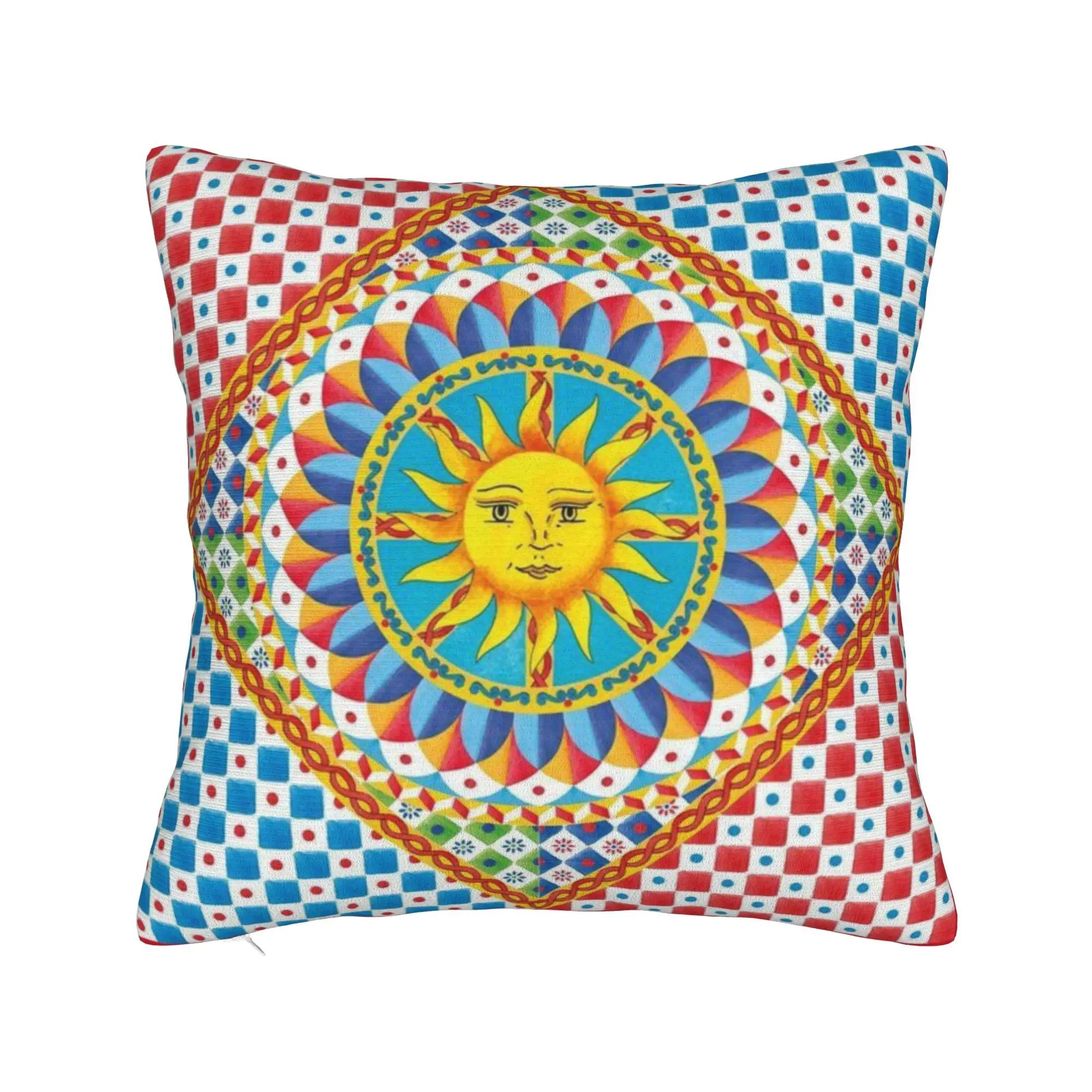Italy Cute Print Sicilia Sicily Love Trinacria Pillow Cover  Novelty Pillow Case For Sofa Home Decoration Print Pillowcases