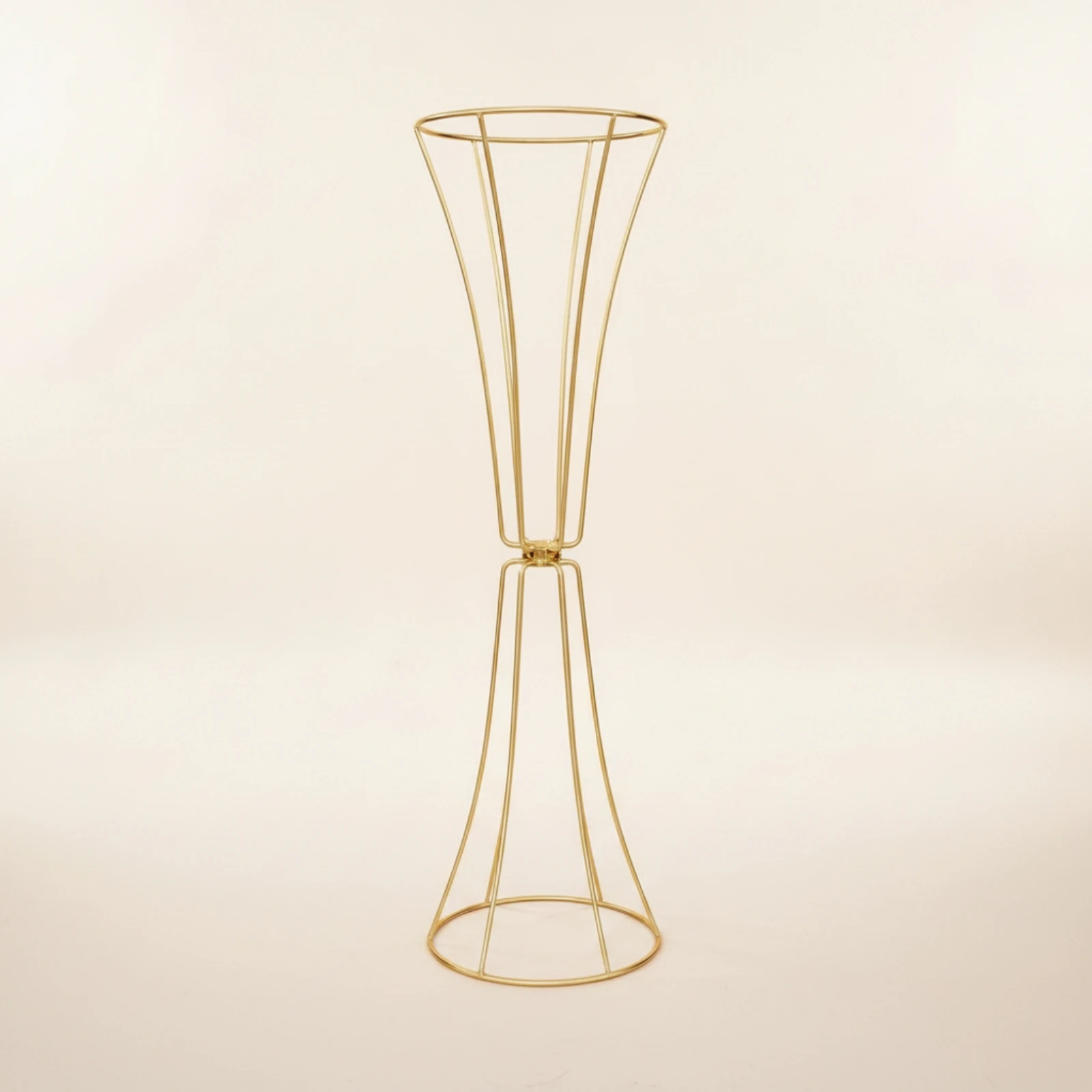 Trumpet Flower Stand Open-Frame Geometric Flower Stand Floral Riser Elegant Decor Luxury for Wedding Planners, Aisle Decoration