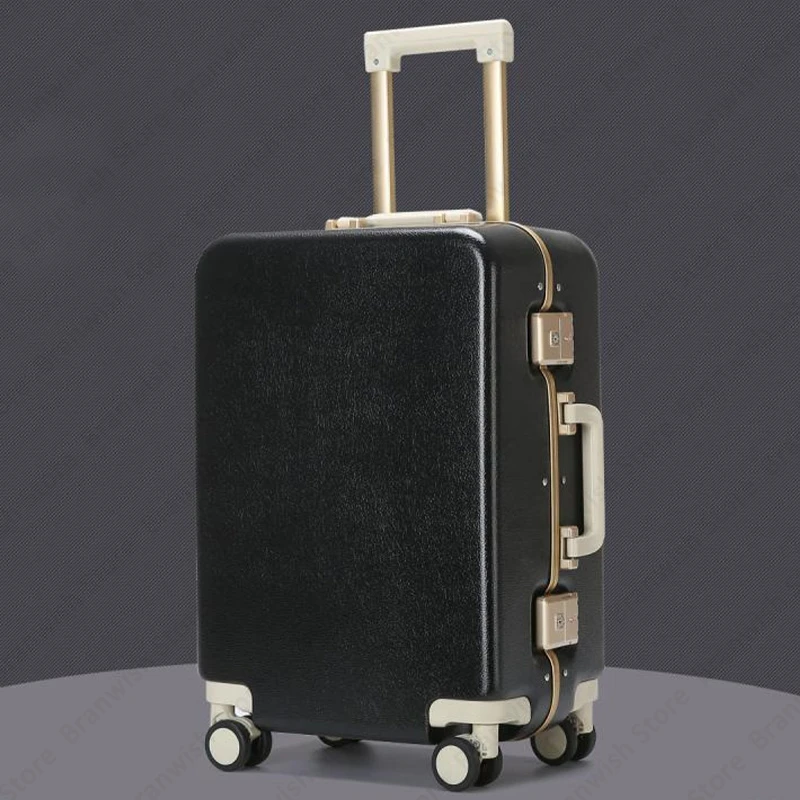 

Aluminum Alloy Frame Suitcase With Password Lock Rolling Luggage With Spinner Wheels Trolley Suitcase Travel Universal Luggage
