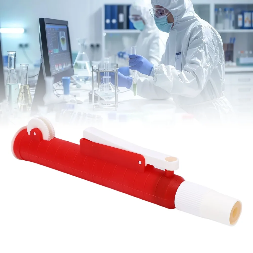 2-25ml 2 To 25 Ml Capacity Pipette Filler Multi Colors Manual Use Pipette Pump Ergonomic Grip Light Weight Pipette Aspirator