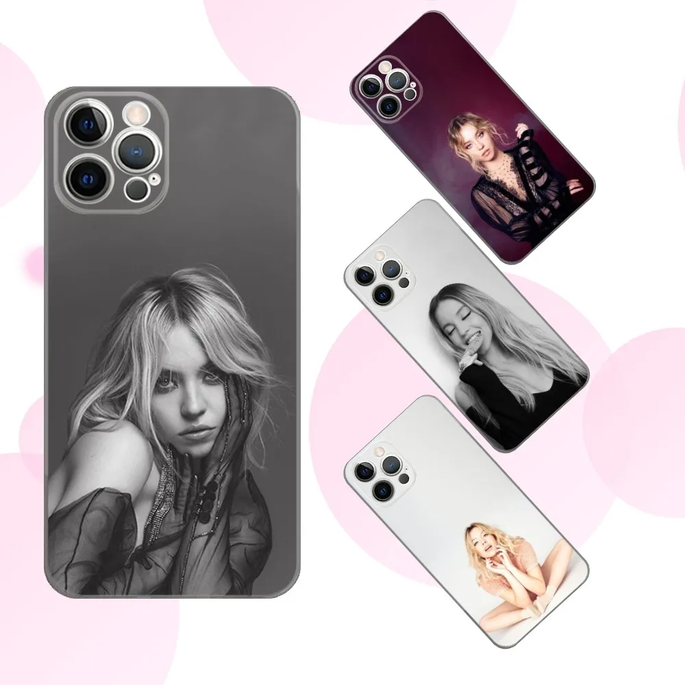 

Actor S-Sydney S-Sweeney Phone Case For iPhone 16e,16,15,14,13,12,11 Plus,Pro,Max,XR,XS,X,Plus,SE,Mini Transparent Soft Cover