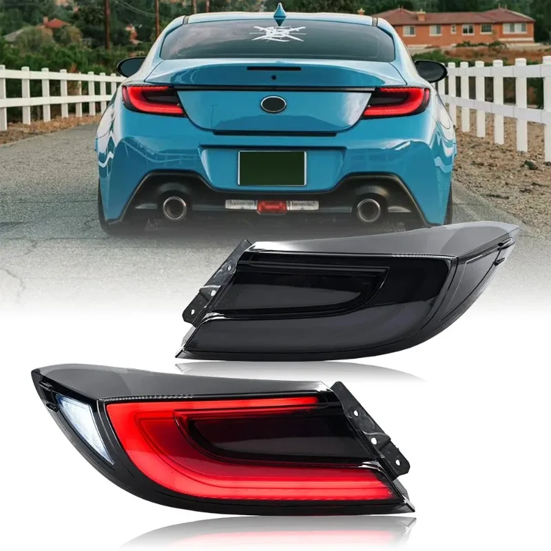 1 زوج دخان LED أضواء خلفية لتويوتا GR86 ، سوبارو BRZ ZN8/ZD8 2021-2025 التوصيل والتشغيل