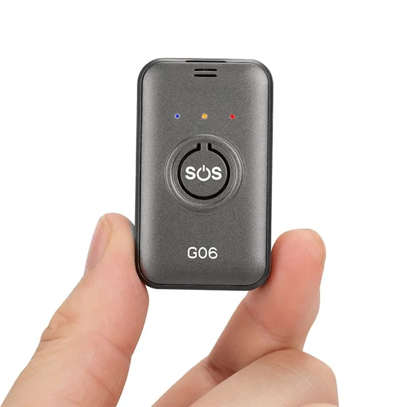 Personal Micro-GPS Tracker G06 APP Web Tracking Locator Maps Real Time SOS Calling for Kids Elderly