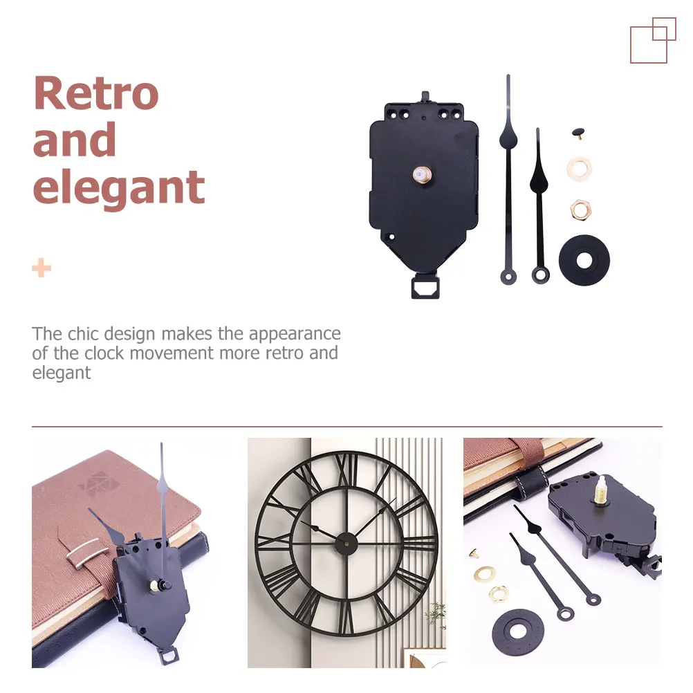 

1 set 1 Set Of Clock Movement Kit Wall Clock Parts Replacement Mechanism Hands For Diy Quartz Wooden Metal Craft Clocks Durable