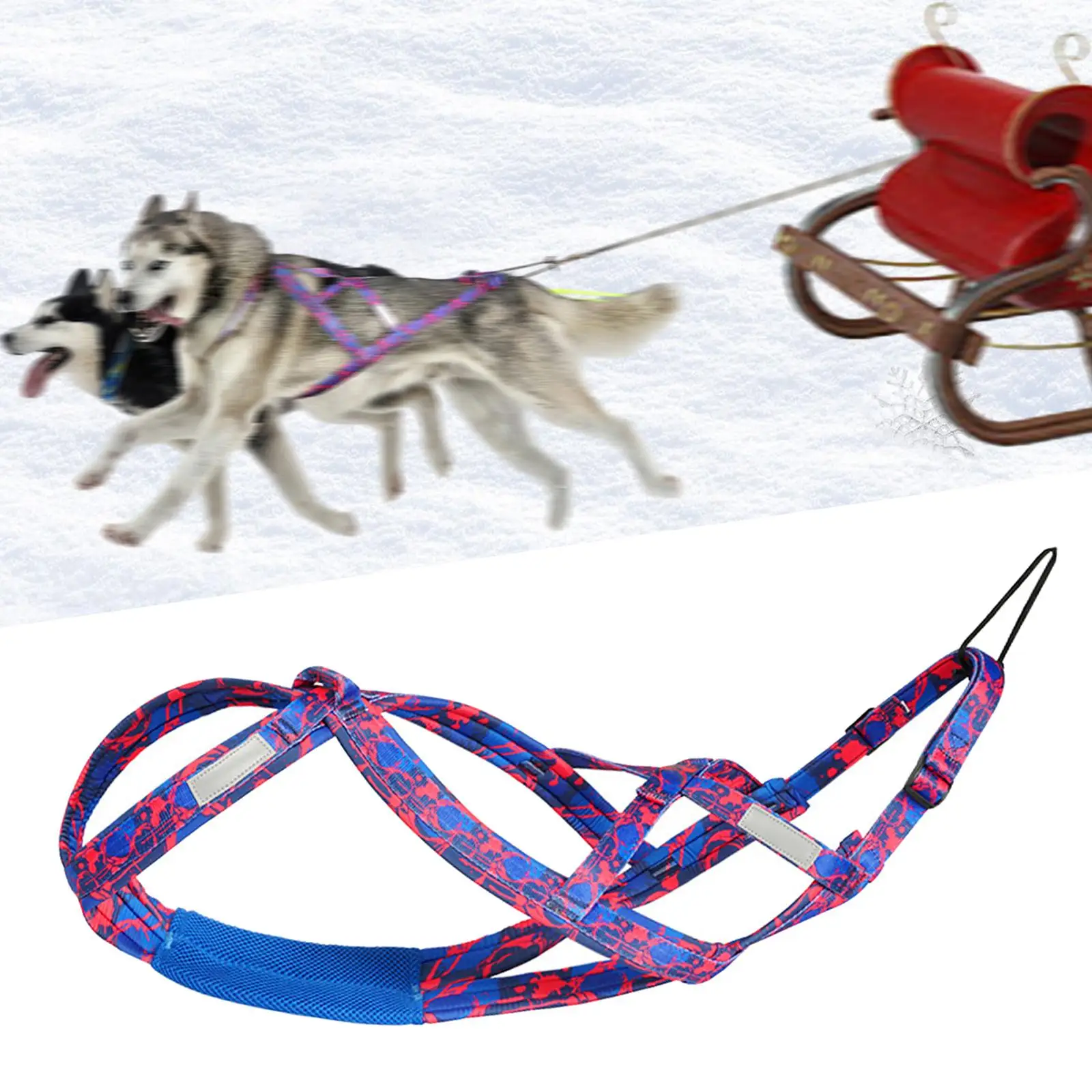 Dog Sledding Harness Sport Skijoring Professional Bikejoring Husky Harness Weight Pulling Harness Running Harness