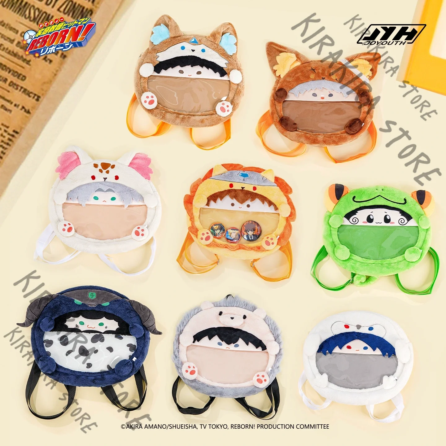 هيتمان تولد من جديد ياماموتو تاكيشي هيباري كيويا أكتاف قطنية عرض Ita-bag تأثيري على ظهره أنيمي حقيبة رسمية