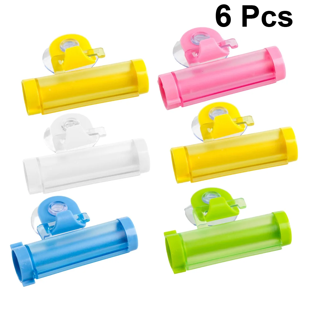 

6Pcs Toothpaste Extruder Manual Multi Use Durable Tube Roller for Toothpaste Cream Lotion Facial Squeezer