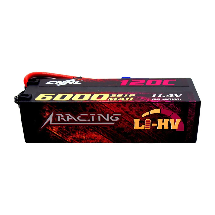 CNHL Racing Series LiHV 6000mAh 2S 3S 4S 120C HV Hard Case Lipo Battery with EC5 Plug