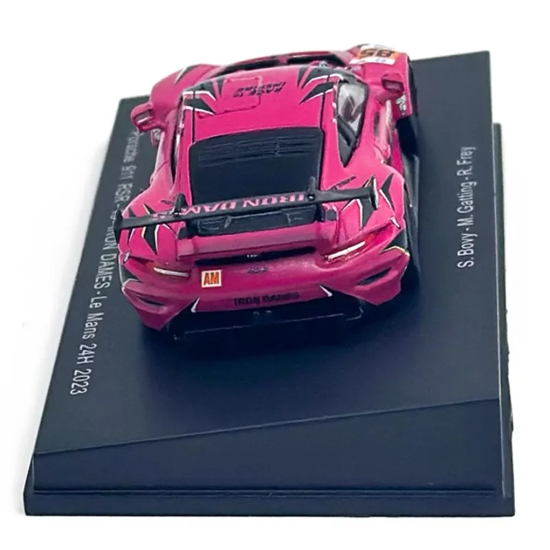 1/64 Spark 911 RSR 2023 24 Horas de Le Mans modelo de liga fundida, decoração para adultos, presente para meninos, brinquedo de férias infantil.
