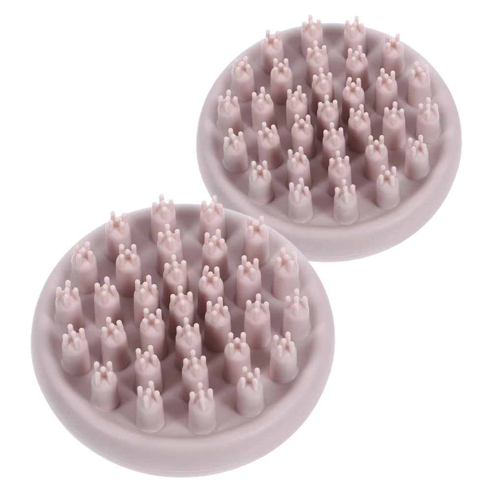 

2 Pcs Shampoo Brush Manual Scalp Massagers Hair for Psoriasis Washing Scrubber Tool