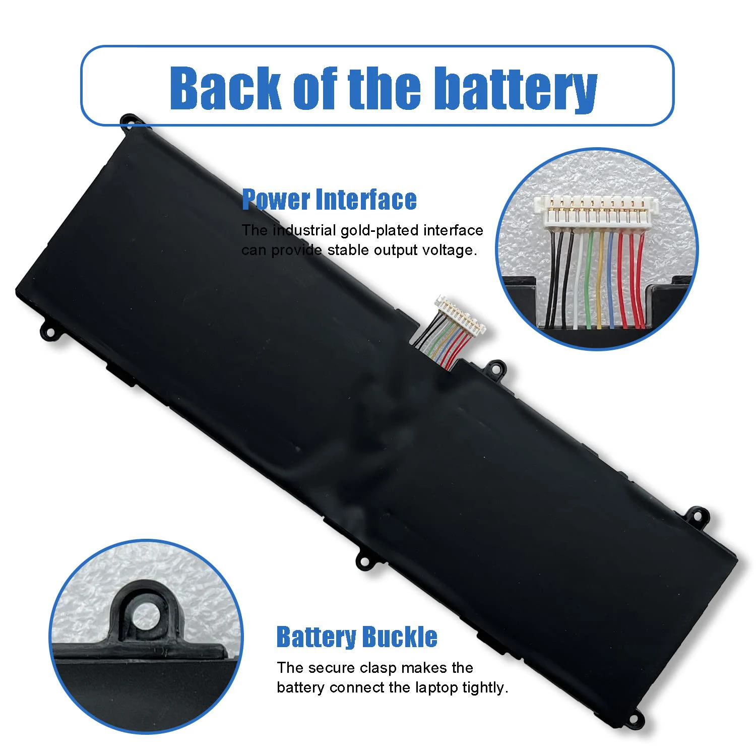 Imagem -04 - Substituição da Bateria do Portátil para Dell Dell Venue 11 Pro 7140 Series Notebook Hfrc3 21cp5 63 105 22172548 7.4v 38wh 4980mah 2h2g4