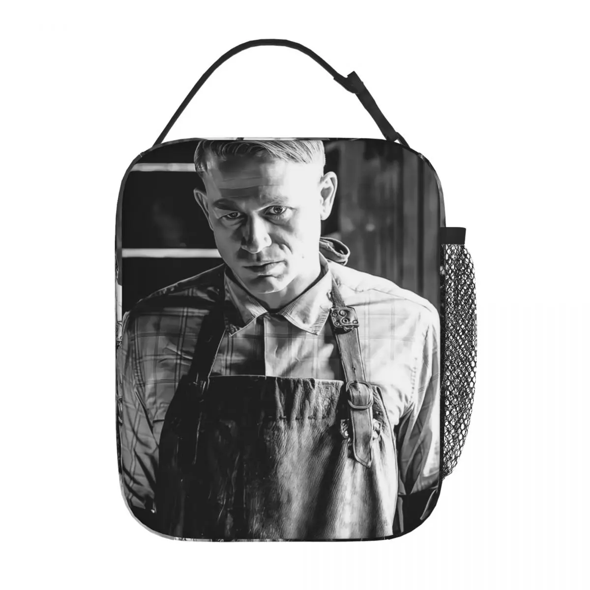 Charlie Hunnam Ed Gein Insulated Lunch Bag for Women Children Portable Food Boxes Thermal Lunch Box Tote