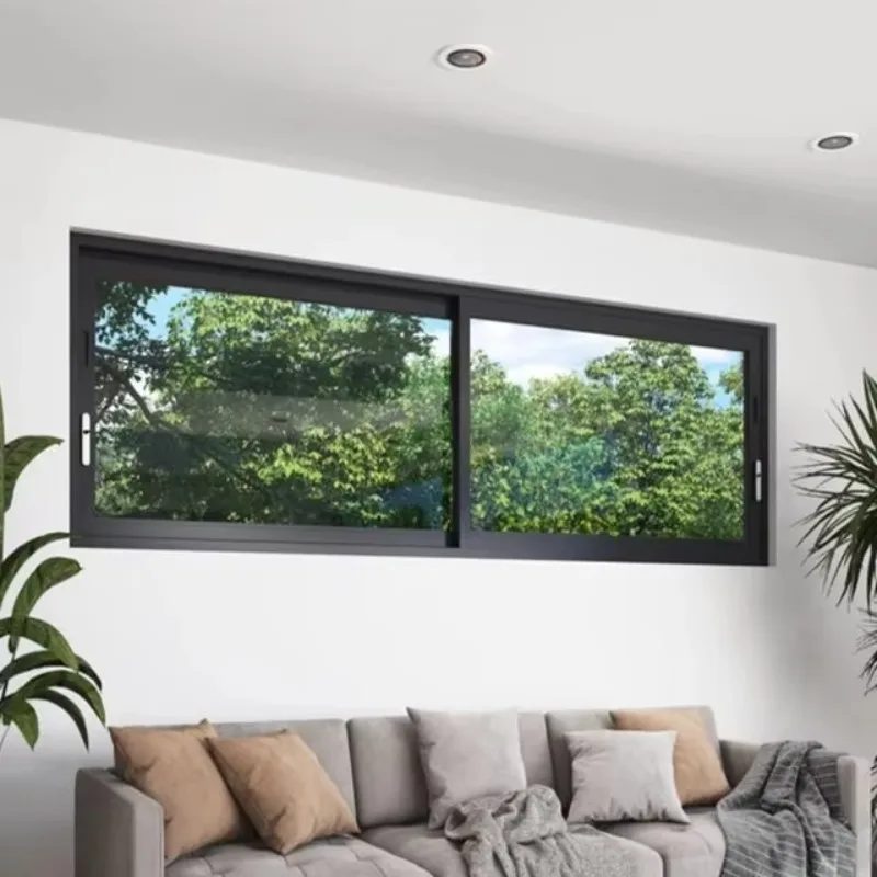 windows Aluminum Sliding Window Frames for Houses Finestra Skylight Double Glazed Triple with Shutters and Doors Frame