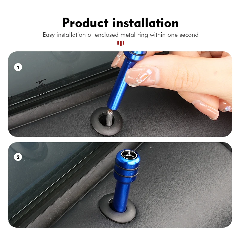 4 قطعة سيارة العالمي السيارات قفل الباب مقبض سحب دبابيس قبعة الوسادة لبنز CLK GLC W212 C200 C300 W203 W204 W205 W169 W176 GLC